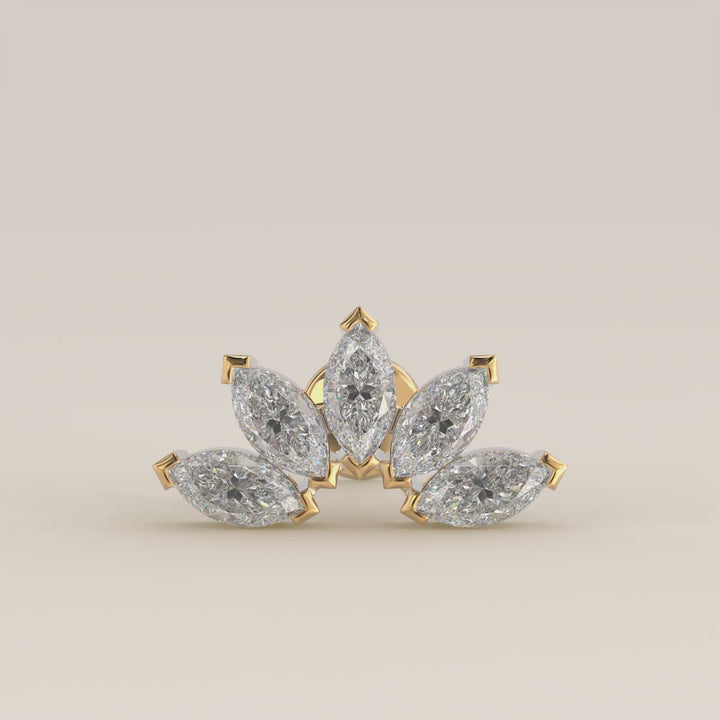 Éclat Quintet Marquise Lab Grown Diamond Piercing