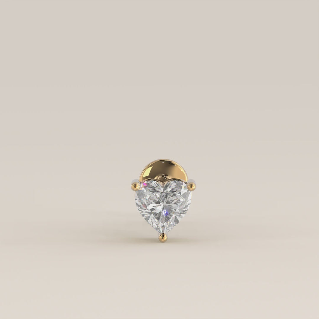 Signature Heart Lab Grown Diamond Piercing