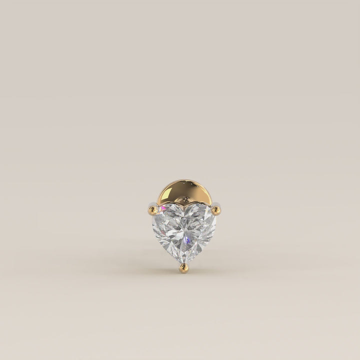 Signature Heart Lab Grown Diamond Piercing