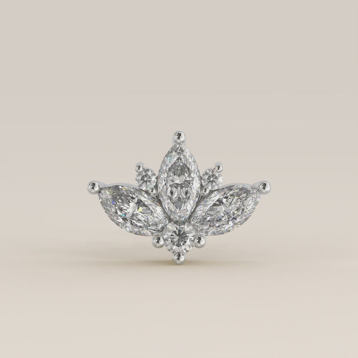 Tiara Cluster Lab Grown Diamond Piercing