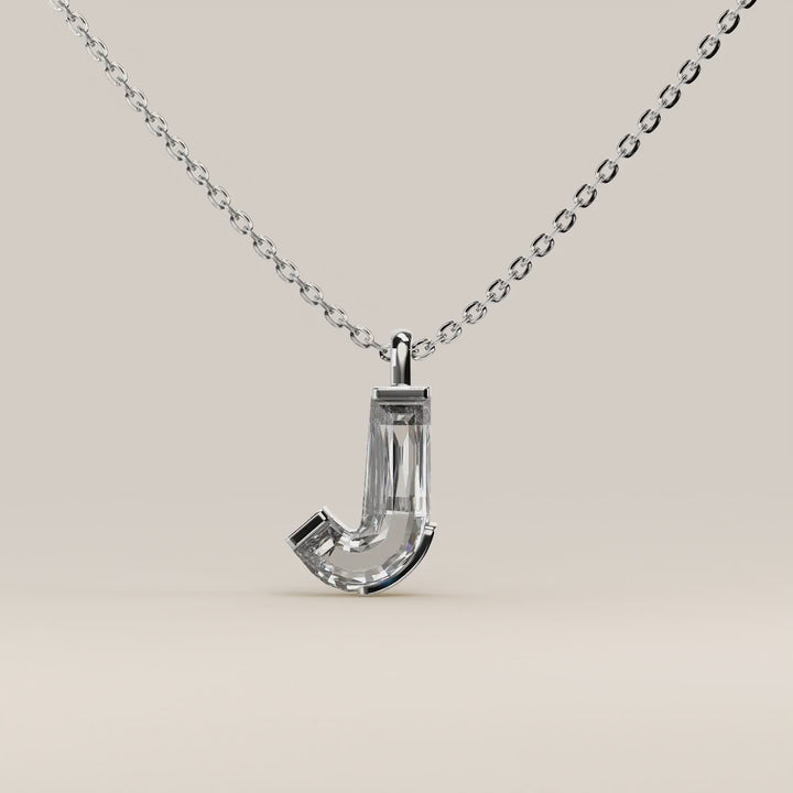 Joy - Lab Grown Diamond Initial Pendant Necklace