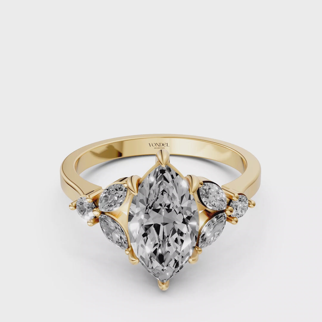 Marquise Multi Diamanten Ring - 1,96 ct