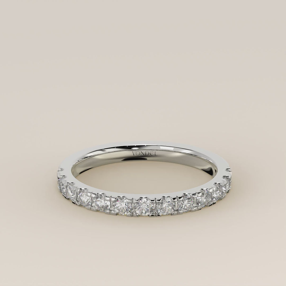 Manon - Lab Grown Diamond Row Ring Half Set Classic - 18K Gold