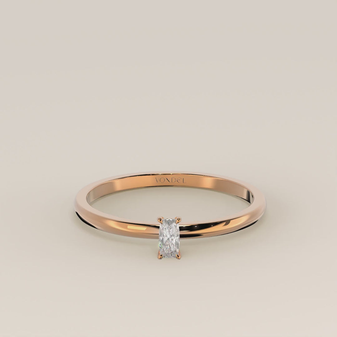 Maddie - Elongated Cushion Lab Grown Diamond Ring