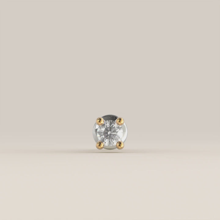 Signature Round Lab Grown Diamond Piercing