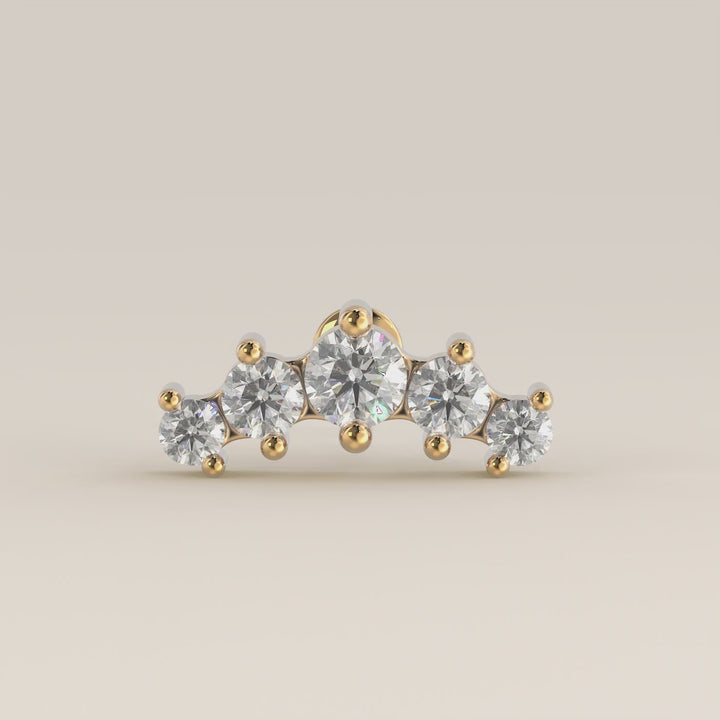 Celestial Row Small Lab Grown Diamond Piercing