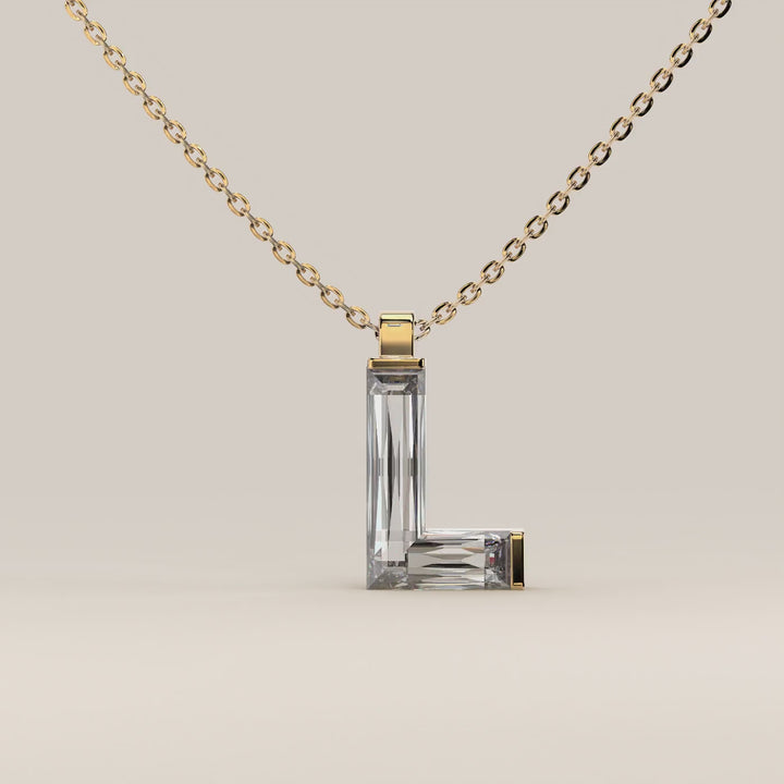 Joy - Lab Grown Diamond Initial Pendant Necklace