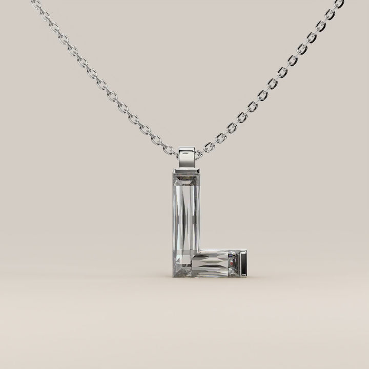 Joy - Lab Grown Diamond Initial Pendant Necklace