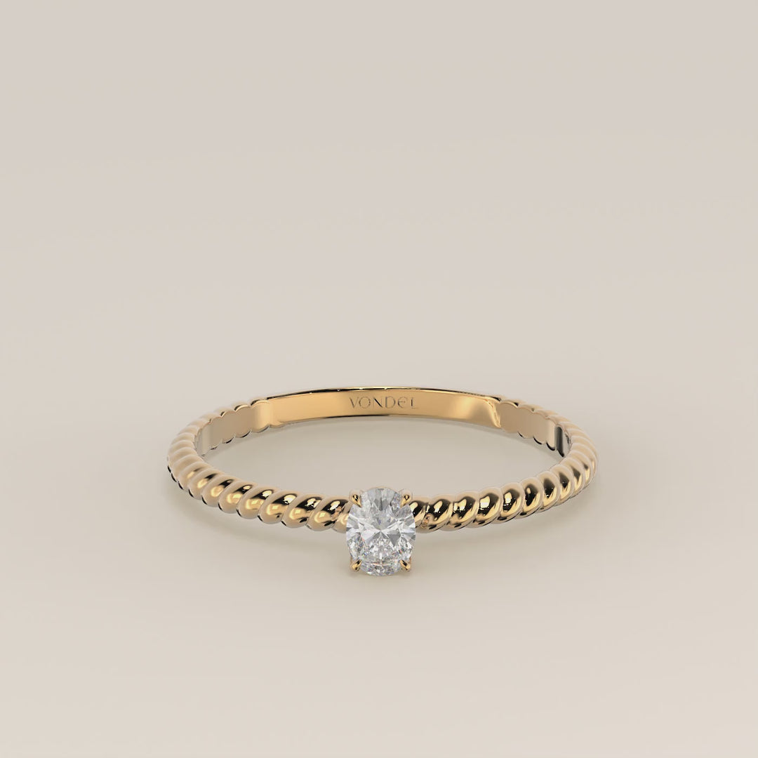 Bowie - Oval Lab Grown Diamond Ring