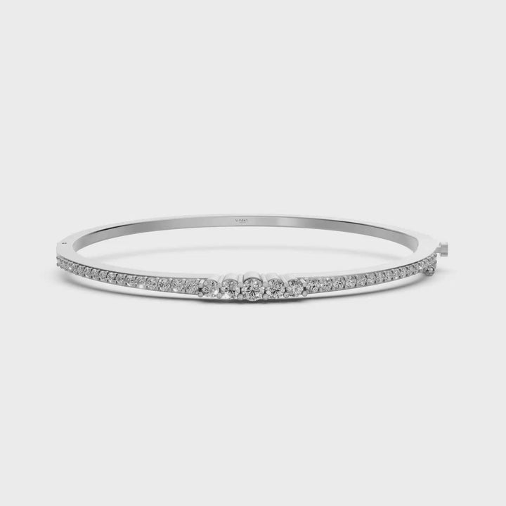 Bangle met Verloop in Diamant-Grootte - 18k Goud - 1,3 ct