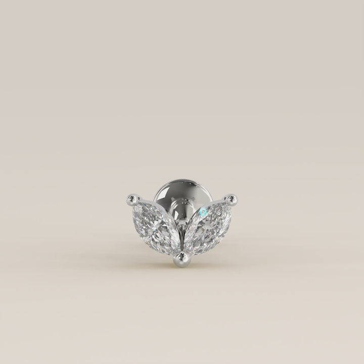 Éclat Duo Marquise Lab Grown Diamond Piercing