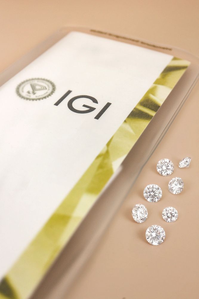 IGI-certificaat met losse lab grown diamanten